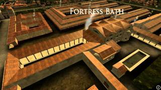 Animation of ancient Roman Fort in Caerleon Wales [upl. by Bulley149]