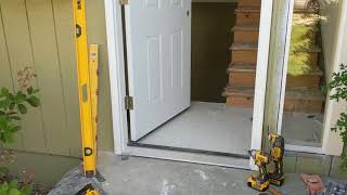 Jeld Wen Front Door Installation  Really crappy products and craftsmanship PART 1 [upl. by Chappelka]