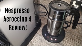 Nespresso Aeroccino 4 Milk Frother Review  Worth upgrading from the Aeroccino 3 [upl. by Ecirtaeb]