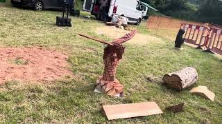 A fabulous range of wooden sculpture at Caerleon festival 2024 [upl. by Hess]