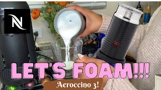 How To Foam Milk With Aeroccino 3 Make Coffee With Foam Tips amp Tricks  Easy Foamed Latte Recipe [upl. by Suoinuj]